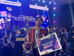 M Naufal Dalih Susilo Mahasiswa Universitas Teknokrat Indonesia Juara Poetry Reading The 6th Widyatama International Competition