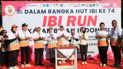 Perkuat Komitmen Kesehatan, Pemprov Lampung Rayakan Hari Bidan Internasional Melalui  Kegiatan Fun Run