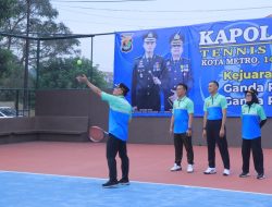 Semarak Hari Bhayangkara ke-79, Kapolres Metro Gelar Turnamen Tenis Cup 2025