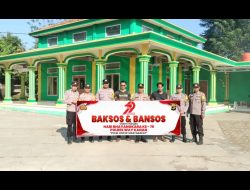Polsek Kasui Gelar Bakti Sosial di Masjid Nurul Iman Peringati Hari Bhayangkara ke 79