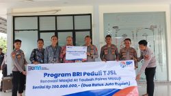 BRI Peduli Branch Office Tulang Bawang Bantu Renovasi Masjid At – Taubah Polres Mesuji