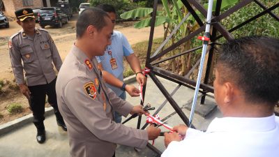 Bantuan Sumur Bor di Desa Abung Jayo Diresmikan langsung Oleh Kapolres Lampung Utara