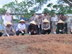 Polres Metro Dukung Ketahanan Pangan Nasional, Tanam Jagung Manfaatkan Lahan Kosong