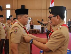 PELANTIKAN PENGURUS MABICAB, KWARCAB, LPK, DAN DKC GERAKAN PRAMUKA KABUPATEN LAMPUNG UTARA MASA BHAKTI 2025–2030