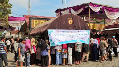 Sembako Murah untuk Rakyat: Polres Metro Gelar Gerakan Pangan Murah di Lima Kecamatan Kota Metro