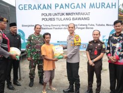 GPM Polres Tulang Bawang Diserbu Warga, 3 Ton Beras SPHP Ludes Dalam 1 Jam