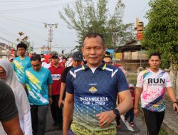 Memeriahkan HUT RI ke-80, Polres Way Kanan Ikuti Olahraga Bersama Pemkab Way Kanan