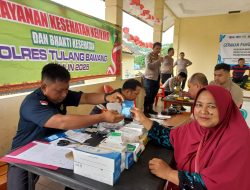 Dokkes Polres Tulang Bawang Gelar Yankesling Gratis di Mapolsek Penawartama, Berikut Jumlah Peserta dan Tujuannya