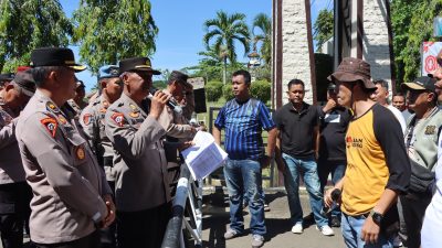 Tingkatkan Keamanan, Polres Lampung Utara Gelar Simulasi Sistem Pengamanan Mako