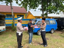 Satlantas Polres Way Kanan Gelar Jumat Berkah di Blambangan Umpu