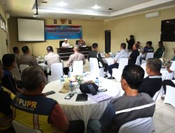 Rakor Perbaikan Jembatan Way Giham, Polres Way Kanan Ajak Instansi Terkait Bersinergi Mendukung Keselamatan Dan Kelancaran Transportasi