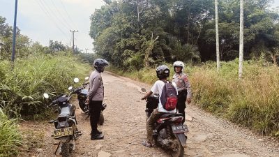 Patroli KRYD di Bukit Batu, Polsek Kasui Ajak Warga Tetap Waspadai Tindak Kejahatan