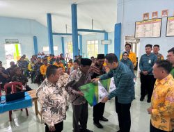 BPJS Ketenagakerjaan Lampung Tengah Serahkan Santunan dan Sosialisasikan Program Kepada Pekerja Rentan di Kecamatan Pubian