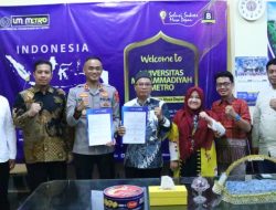 UM Metro dan Polres Kota Metro Jalin Kerja Sama Strategis untuk Penguatan Pendidikan dan Layanan Publik