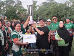 BUPATI DEDI IRAWAN RESMI TUTUP TURNAMEN PERWOSI CUP 2025