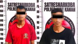 Dua Pria diduga Terlibat Penyalahgunaan Narkotika Jenis Sabu Diamankan Satuan Reserse Narkoba Polres Way Kanan