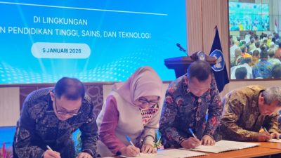 Rektor Unila Teken Kontrak Kinerja Perguruan Tinggi Berdampak 2026