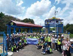 Mahasiswa Teknik Sipil UTI Dalami Sistem Irigasi  ke Bendung Argoguruh