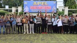 Jaga Stabilitas Kamtibmas, Polres Lampung Utara Gelar Apel Konsolidasi Sabuk Kamtibmas